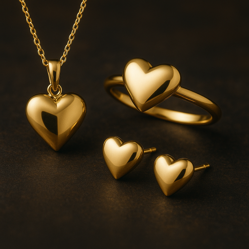 Conjunto de joias em ouro